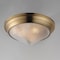 Maxim Lighting Hargreaves 3-Light Flush Mount, Natural Aged Brass 10399PRNAB - alternate 3